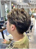 パーマ+ツーブロ