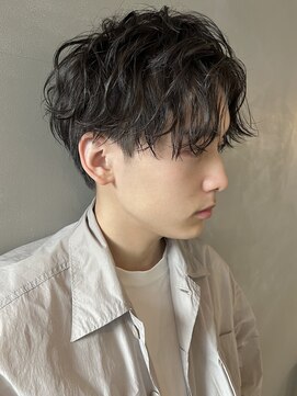 パーク(PARK) 【PARK】ニュアンスセンターパート×ミックスパーマ