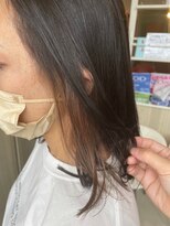 エス ハート オブ ヘアー 名東店(Heart of HAIR)&nbsp;【ES 川原】Autumn Style #25 イヤリングカラーピンクグレージュ