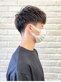 レイヤーショート×ノンパーマ