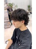 マッシュウルフ×波巻きスパイラルパーマ