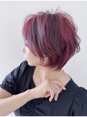 ハンサムショート＆ローライトピンクベージュ♪