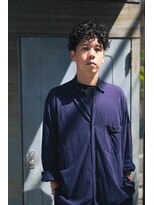 ボンド 三軒茶屋(Bond)&nbsp;メンズパーマ×アップバング【三軒茶屋 メンズカット】