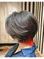 クロワ(croix)&nbsp;ショートウルフ/ミニウルフ×レッドインナーカラー