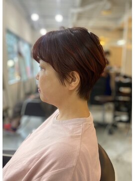 ソイクフ 四条大宮店(SOY-KUFU) 大人可愛い20代30代40代イメチェン似合わせカットレッドブラウン