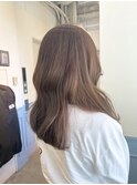 冬のブリーチカラー!ふわっとミルクティー♪