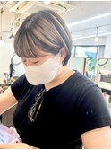 ハイトーンデザインカラー×美髪ボブ[横浜/東神奈川]