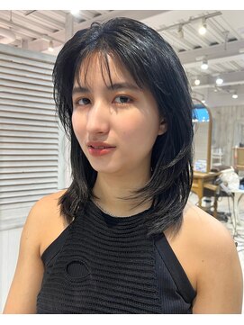 リコバイアフロート(riko by afloat) ミディアムレイヤー/透明感カラー/ブルーブラック