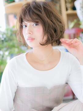 カバーヘア ブリス 大宮西口(COVER HAIR bliss) ひし形レイヤーカットくせ毛風小顔ウルフボブc6大宮20代30代40代