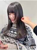 顔周りレイヤーくびれレイヤーおくれ毛前髪万代新潟