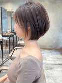 似合わせ ショート ボブ 30代 40代 小顔 新宿 ひし形 前上がり