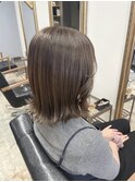 飯島　透明感抜群！アッシュブラウンボブ！