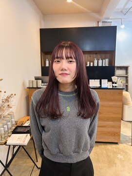 プラスヘアー(plus HAIR) お任せ暖色カラーとデザインカット