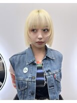 フラム 渋谷(flamme)&nbsp;ブリーチのみの抜きっぱなしブリーチ