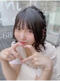 アイドルぱっつん/アイドル前髪/ボブでも出来る編みたらし