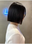 ミニウルフレイヤーカット顔周り前髪韓国ショートボブ/横浜