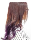 可愛いグラデーションカラーパープル