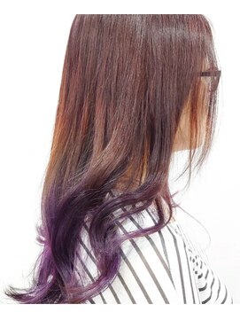 ヴィアーレアンクスタイル(VIALE Ank style) 可愛いグラデーションカラーパープル