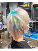 ホワイトカラーハイトーンデザインカラー