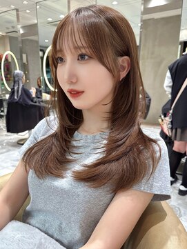 ロンド ジュルード 名古屋(Lond jeloud) 垢抜けレイヤーで大人美人ヘア 前髪カット レイヤー ブリーチ無