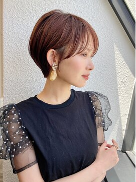 ハウスアンドヘアーワークス(House&Hair works) 前髪長め大人小顔ショート30代40代50代　藤沢
