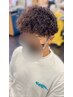 メンズカット＋パーマ＋トリートメント￥12000