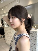 オニキス(ONYX)&nbsp;T229顔周りカットシースルーバンググレージュ透明感20代表参道