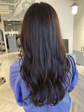 シェノン 赤羽店(CHAINON) 巻き髪ロングオリーブグリーンブラウン赤羽美容室