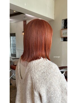 ヘアラウンジ アンリオ(hair lounge an rio) orange color