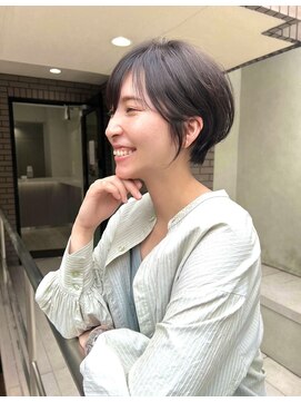 コール ネックス ザ サロン 表参道(COALL nex the salon) ココアベージュ前髪あり小顔愛されマッシュショート