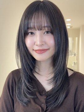 アイトーキョーエス 渋谷(AI TOKYO S) 着物ヘア/ダークアッシュ/ミディアムレイヤーカット/渋谷