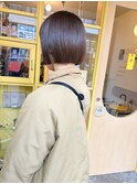 〈浅草 半個室〉ミニボブ/ミルクティーブラウン