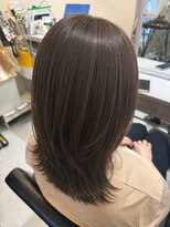 ルバートギンザ(rubato ginza)&nbsp;艶オリーブベージュレイヤーミディ