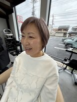 バーチミシマ(BIRCH mishima)&nbsp;大人デザイン白髪ぼかしカラー☆圧倒的技術の大人ショートボブ