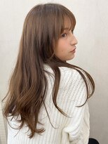 アトラスサロン 札幌大通り(Atras.salon) 札幌/髪質改善/シルキーベージュ×艶感♪顔回りレイヤーロング