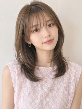 ノア 三宮店(NOA) 【NOA】シースルーバング韓国風小顔ミディアムレイヤー髪質改善