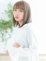ネル 仙台(Nelu) 仙台/髪質改善/シースルーバング☆シルバーベージュ小顔ミディe