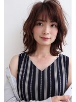 イソラブル(ISOLA-blu) 【大人可愛い】マロンベージュ×大人ミディ