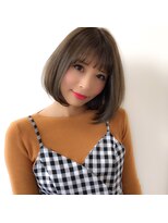 シエナ(CIENA)&nbsp;【CIENA】スモーキーベージュのフェミニンボブ＠酒井