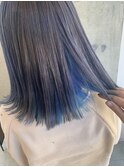 『Lima』グレー×インナーブルー