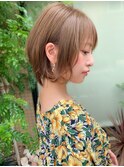 アフロートセンシュアルショート小顔カット束感スタイリング添田