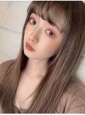 大人可愛いカジュアルロング　レイヤーロング