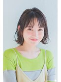 大人カワイイ切りっぱなしボブ