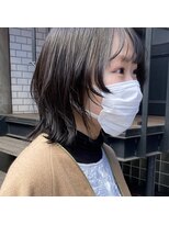 セカンド(2nd)&nbsp;マッシュウルフ/ネイビーカラー/髪質改善