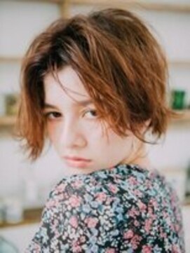 フラミューム たまプラーザ(flammeum) ラフセンターパート×チョコレートブラウン【たまプラーザ】