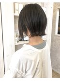 福山美容室caary に合わせ顎ラインボブ