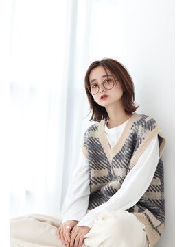 シェール(cher) 外ハネくびれボブ♪