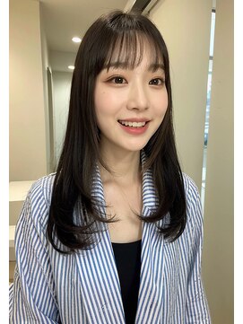 ドロシー 郡山桑野店(Dorothy) ベージュグレー黒髪レイヤーくびれヘア小顔10代20代30代40代