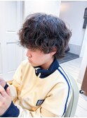 メンズウルフ波巻きスパイラルパーマメンズパーマ☆横浜