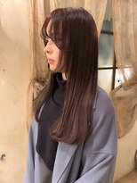 アンテナ(ANTENA) 韓国風ロング☆カフェオレブラウン☆★20代お客様施術後★☆
